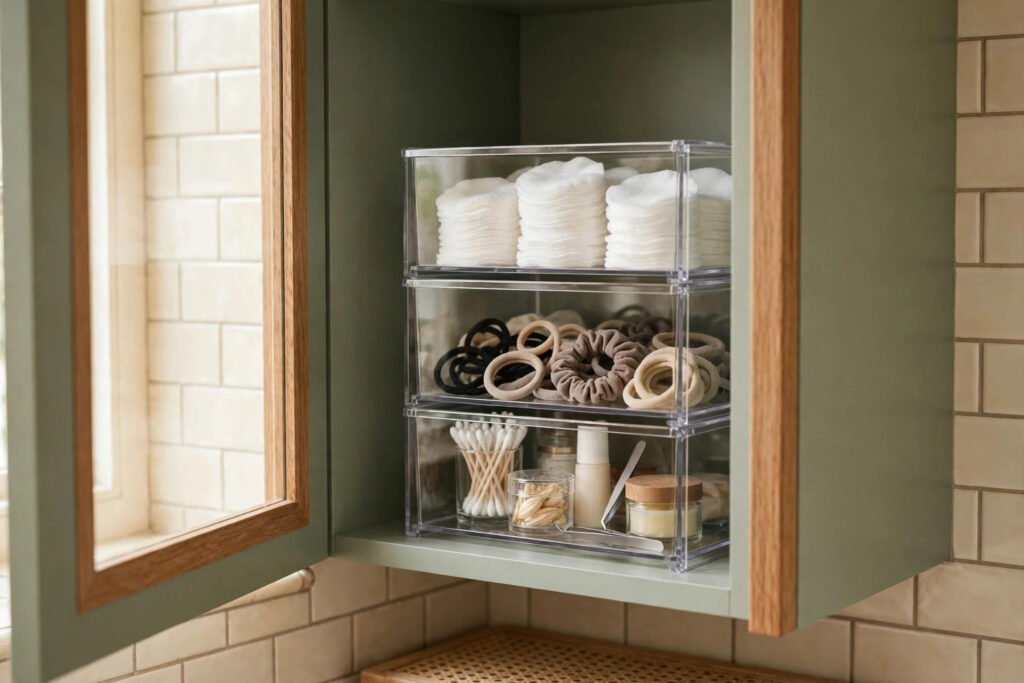 stackable drawers for small bathroom items
